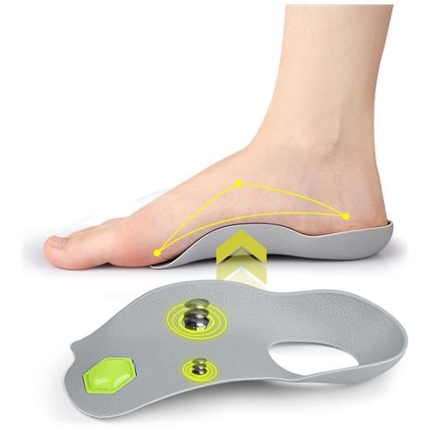 Solette Magnetiche Di Supporto Per L'arco Plantare Per Piedi Piatti Grey S - Foto 6