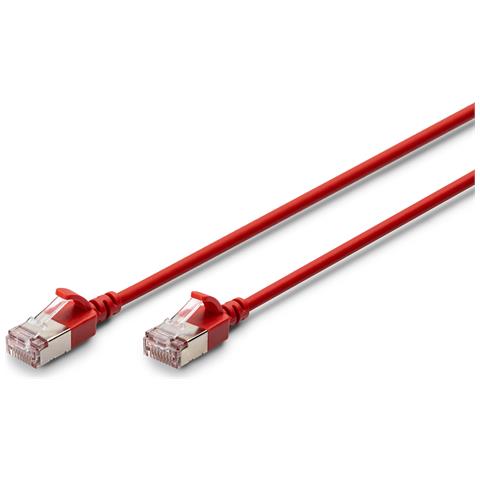 Cavo patch CAT 6A F-FTP Slim, 3 m, rosso - Foto 1