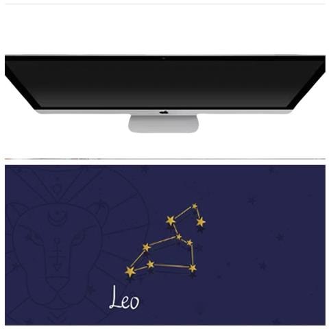 Tappetino Per Mouse Zodiaco Leone: Comfort E Stile Per Il Tuo Spazio Di Lavoro - Foto 2