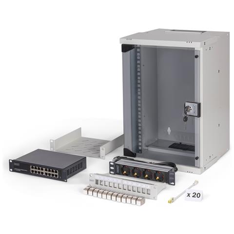 Set di rete SOHO Pro, 254 mm (10") - 9U, 315 x 300 mm (L x P) - Foto 1