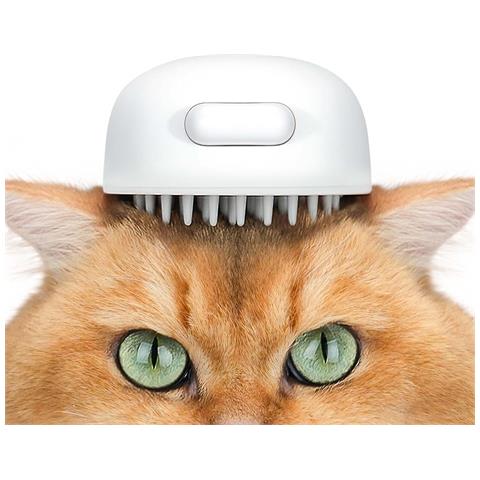 Spazzola Per Gatti In Silicone Con Pulsante Di Rilascio Rimuove Il Pelo Morto - Foto 1