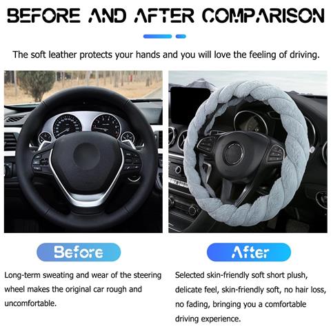 Coprivolante Peluche Antiscivolo Morbido 37-39 Cm Blu - Foto 2