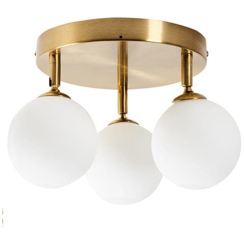 Plafoniera Mavilla Vetro Ottone - Foto 2