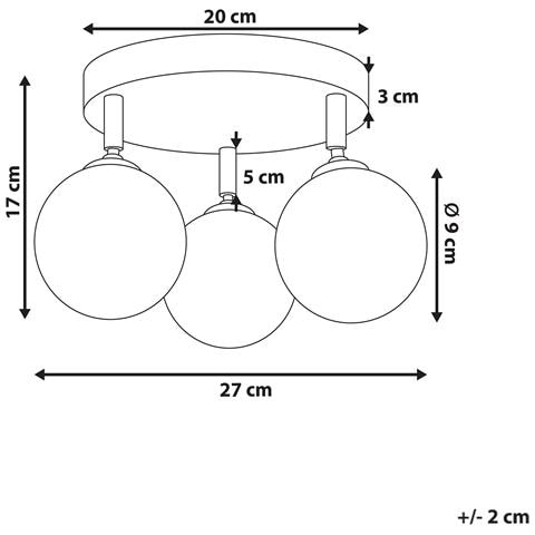 Plafoniera Mavilla Vetro Ottone - Foto 4