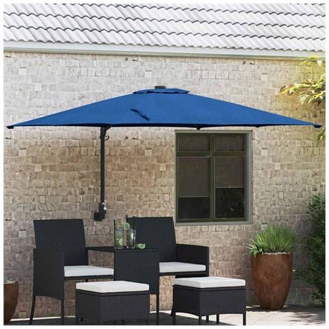 Ombrello da giardino Azzurro 248.5 x 247.5 x 160 cm Tessuto - Foto 2