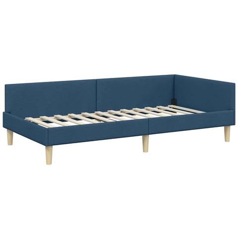 Struttura Letto Angolare Altro con testiera Blu 90 x 190 cm - Foto 1