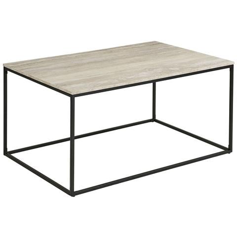 Tavolino Vita - Beige - Metallo - 90x60x45 Cm - Foto 1