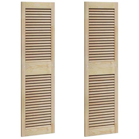 Porta per Armadio 2 pcs Naturale 140.5 x 2.1 x 49.5 cm - Foto 1