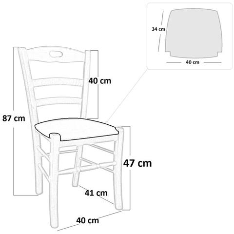 Sedia Loris In Legno Naturale Con Seduta Imbottita In Similpelle Grigio Chiaro - Foto 5