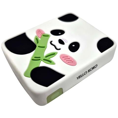 Powerbank Compatibile Con Magsafe Wireless 5000 Mah Magnetico Design Panda, Bianco / Nero - Foto 4