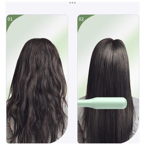 Spazzola Elettrica Lisciante Per Capelli: Doppio Uso, Riscaldamento Rapido Ptc E Design Antiscottatura White - Foto 4