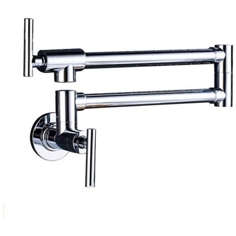 Rubinetto per lavello da cucina, Blackswan, tipo M294, per installazione sopra il lavello o il fornello, modello cromato, misura 64 cm - Foto 1