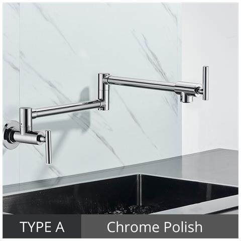 Rubinetto per lavello da cucina, Blackswan, tipo M294, per installazione sopra il lavello o il fornello, modello cromato, misura 64 cm - Foto 4