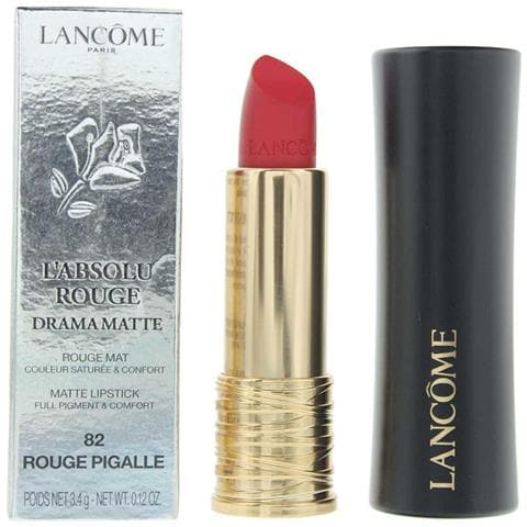, L'absolu Rouge Drama Matte, Opaco, Rossetto Cremoso, 82, Rosso Pigalle, 3.4 G - Foto 1
