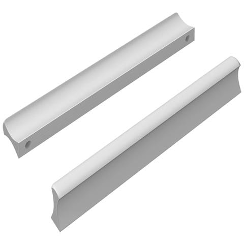 Manico 2 pcs Argento 105.7 x 7.4 x 15.5 mm Alluminio - Foto 1