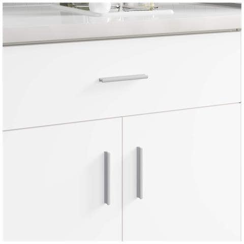 Manico 2 pcs Argento 105.7 x 7.4 x 15.5 mm Alluminio - Foto 2