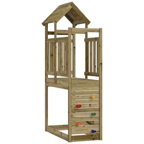 Torre da Gioco Marrone Legno Impregnato Solido - Foto 1