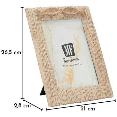 Cornice Portafoto Sand Beige Effetto Materico 15x20 Cm - Foto 6