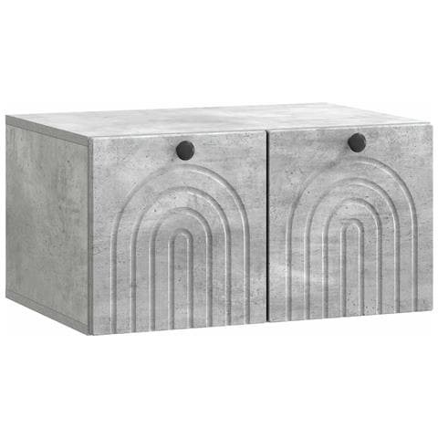 Mobile Porta TV da Muro Grigio Cemento 59,5 x 41 x 30 cm - Foto 1