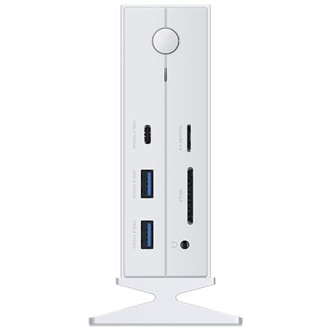 DUF-E01/E replicatore di porte e docking station per laptop Cablato Thunderbolt 4 Bianco - Foto 2
