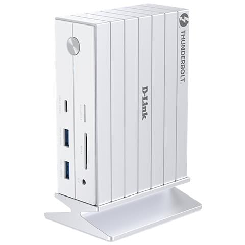 DUF-E01/E replicatore di porte e docking station per laptop Cablato Thunderbolt 4 Bianco - Foto 1