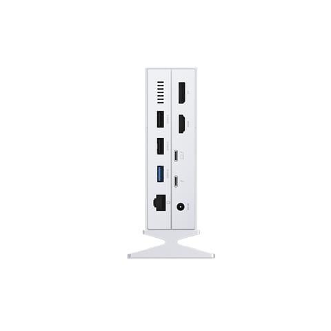 DUF-E01/E replicatore di porte e docking station per laptop Cablato Thunderbolt 4 Bianco - Foto 4