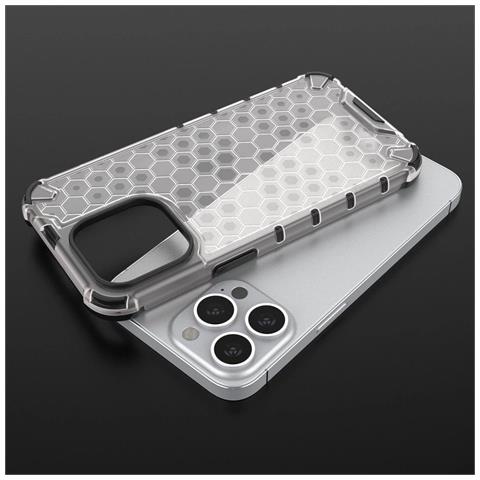 Honeycomb Corpo Con Copertura Rigida E Bumper In Tpu, Per Iphone 13 Pro, Verde - Foto 1