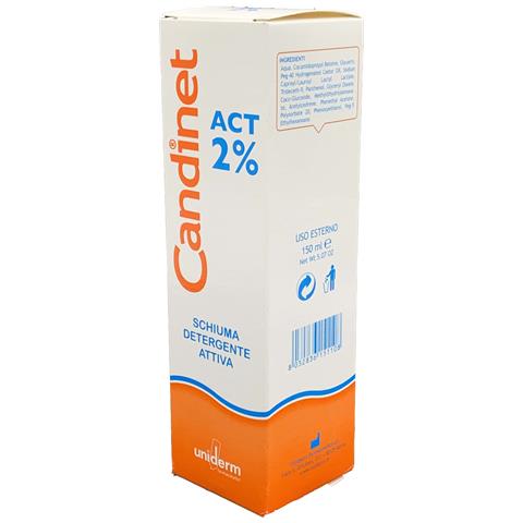 Candinet Act 2% Schiuma Detergente Attiva 150 ml - Foto 1