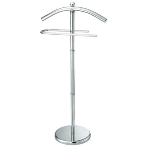 Stand Appendiabiti Servomuto Da Pavimento In Acciaio Cromato Altezza 119 Cm - Foto 1