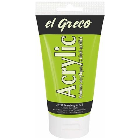 Colore Acrilico El Greco 150 Ml Vermilion Verde - Foto 1