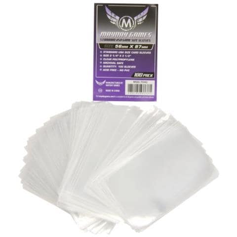 Purple Label: Standard Usa Game Size Sleeves (100) 56mmx87mm - Foto 1