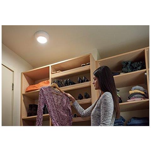 Mr. Travi Mb990-wht-01-01 Ultra Luminosa Senza Fili A Pile Di Motion Sensing Indoor Outdoor Soffitto Led Luce Bianco Confezione Da 1 - Foto 4