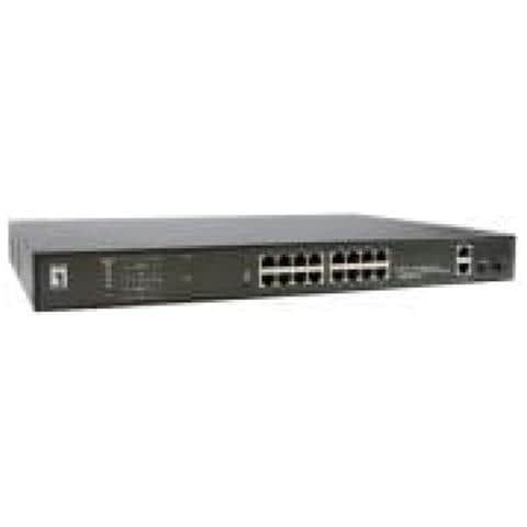 Switch non Gestito Gigabit Ethernet (10/100/1000) PoE a 20 porte 16 uscite PoE 2 x Gigabit RJ45 2 x Gigabit SFP, 802.3at /af PoE 270 W - Foto 2