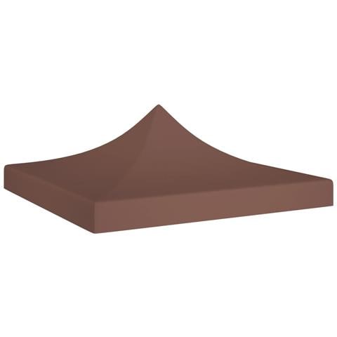 Tetto per Tendone per Feste 3x3 m Marrone 270 g / m² - Foto 1