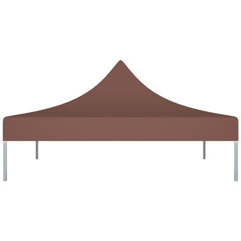 Tetto per Tendone per Feste 3x3 m Marrone 270 g / m² - Foto 2