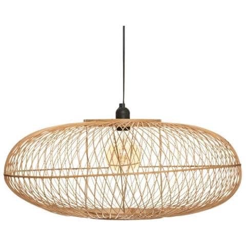 Lampada A Sospensione Loren In Bambù D60 Cm - Naturale - Foto 1
