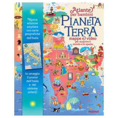 Enrico Lavagno - Pianeta Terra. Atlante Per Bambini. Mappe & Video Per Scoprire Il Mondo E Lo Spazio. Ediz. Ampliata. Con Qr Code. Con 2 Poster - Foto 1