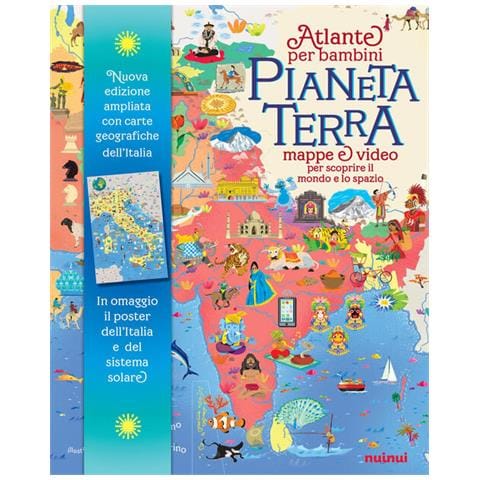 Enrico Lavagno - Pianeta Terra. Atlante Per Bambini. Mappe & Video Per Scoprire Il Mondo E Lo Spazio. Ediz. Ampliata. Con Qr Code. Con 2 Poster - Foto 2
