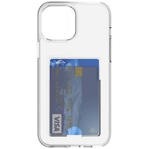 Cover Ibrida Per Iphone 14 Pro Max Con Porta Carte Integrato, Trasparente - Foto 1