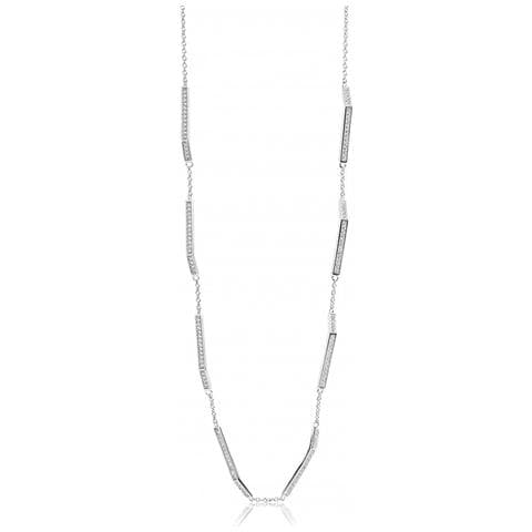 Gioielli C446-cz. Collana, Colore Grigio. Donna. - In ordine - Foto 3
