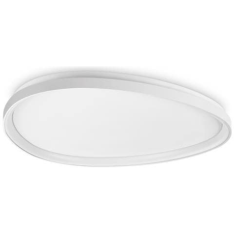 Plafoniera Contemporanea Gemini Metallo Bianco Led Integrato 42w 3000k Ip20 - Foto 1