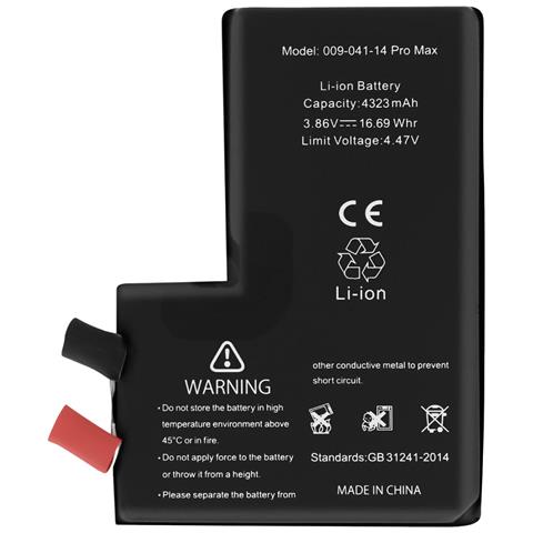 Batteria Senza Bms Per Iphone 14 Pro Max Capacità 4323mah - Foto 1