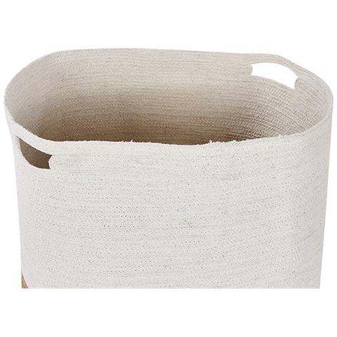 Set Di 2 Cestini Kahan Cotone Bianco - Foto 2