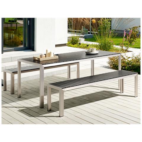 Set Da Pranzo Alluminio Anodizzato Nero Nardo - Foto 1