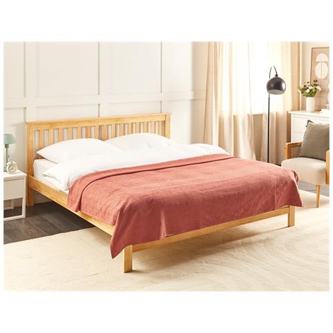 Copriletto Cotone Rosso 200 X 220 Cm Maraka - Foto 1