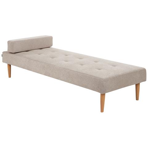 Chaise Longue Niort Tessuto Beige - Foto 2