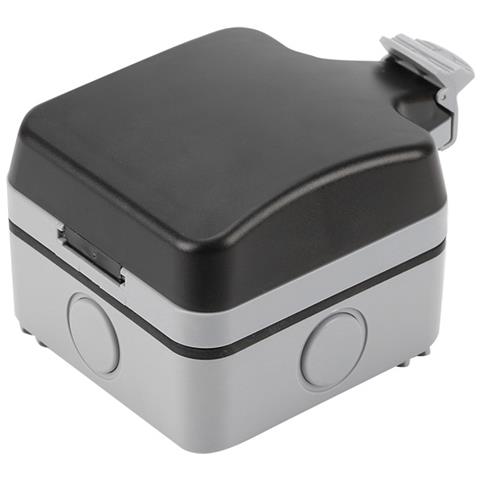 Scatola Di Derivazione Impermeabile Con Coperchio E Copertura Gray - Foto 1