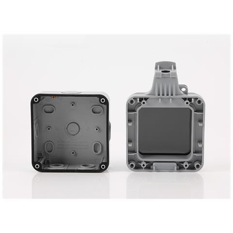 Scatola Di Derivazione Impermeabile Con Coperchio E Copertura Gray - Foto 4