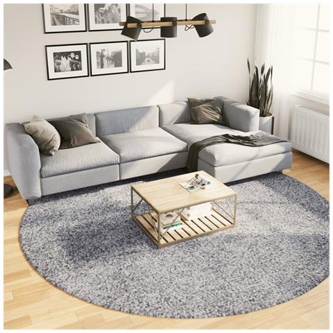 Tappeto Shaggy Pamplona A Pelo Lungo Moderno Blu 280 Cm - Foto 1