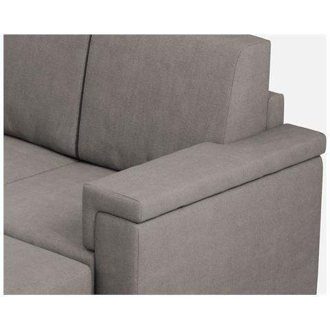 Divano Marrak 2 Posti (due Sedute Da 60cm) + Pouf Misure Esterne L. 148 P. 155 Colore Grigio - Foto 2